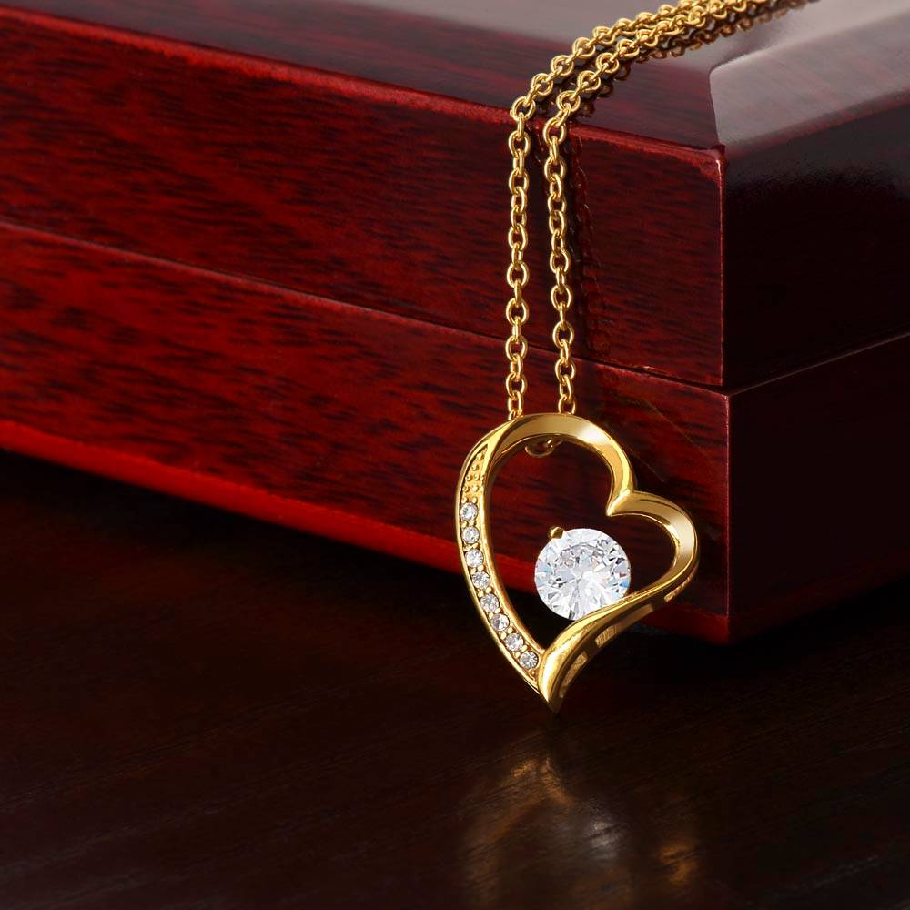 A Sentimental Necklace Gift for Your Beloved Wife with Message Card and Elegant Gift Box