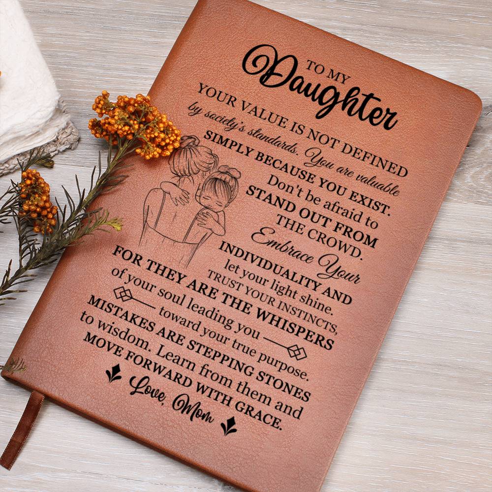 Vegan Leather Journal Gift For Daughter