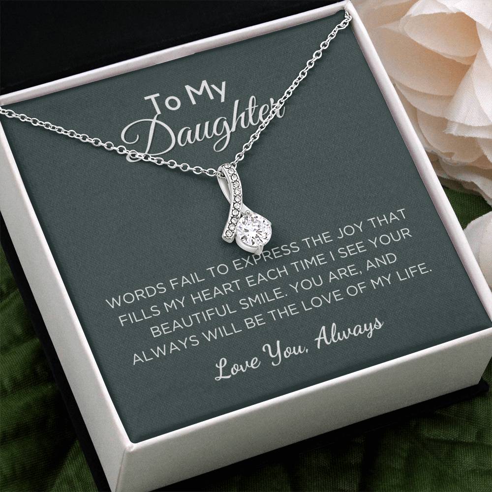 Gift For Daughter Alluring Beauty Necklace With Message Card And Gift Box - Love Of My Life