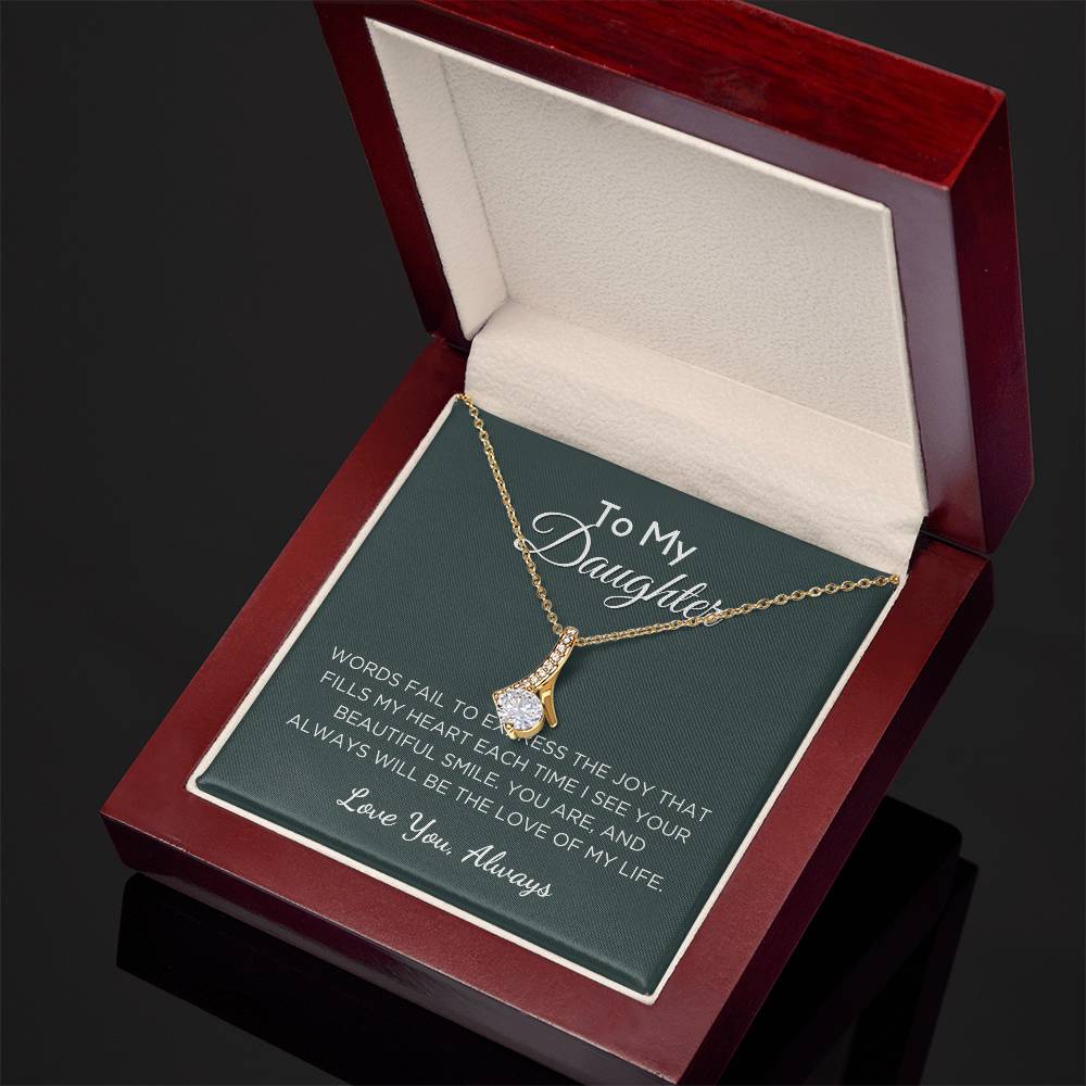 Gift For Daughter Alluring Beauty Necklace With Message Card And Gift Box - Love Of My Life