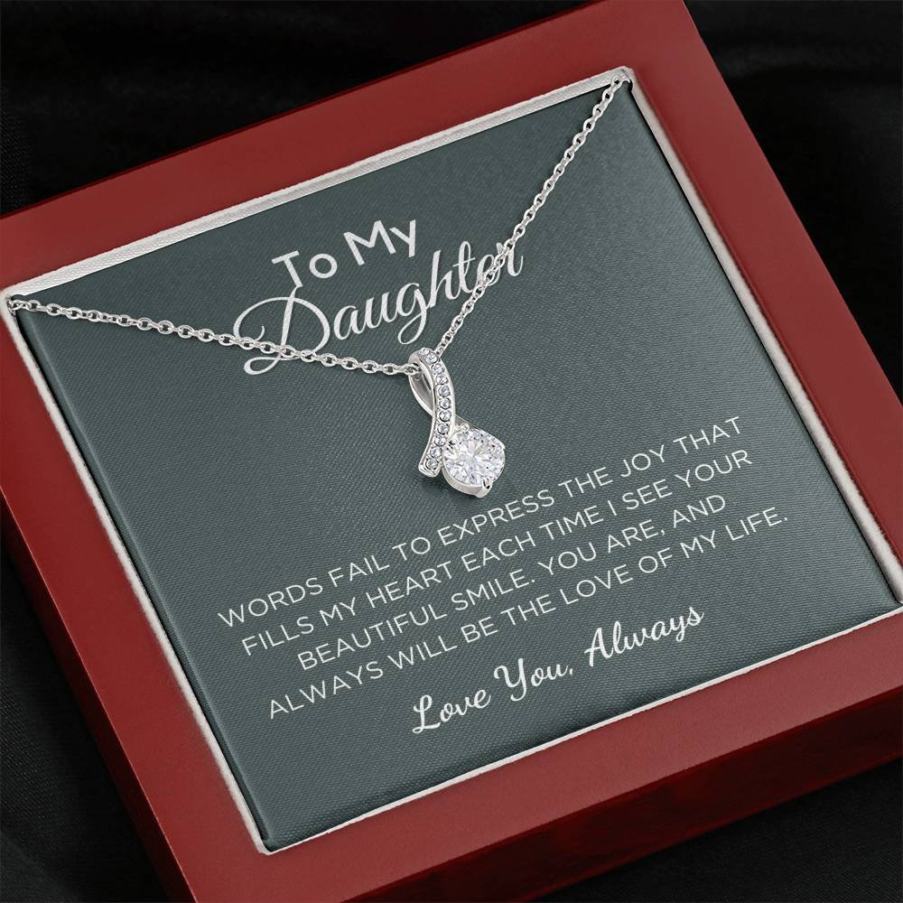 Gift For Daughter Alluring Beauty Necklace With Message Card And Gift Box - Love Of My Life