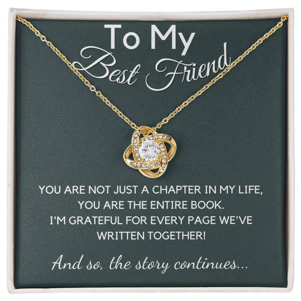 Best Friend Gift For Women, Love Knot Necklace with Gift Box