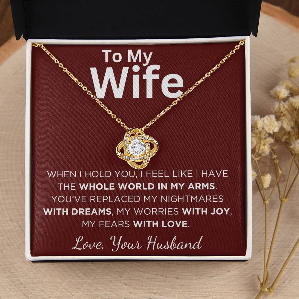 Gift For Wife With Message Card And Gift Box - When I Hold You