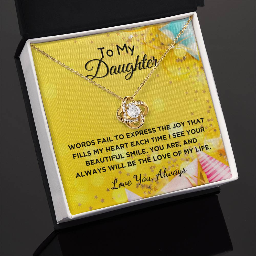 Love of My Life - Gift For Daughter With Graphic Message Card And Gift Box