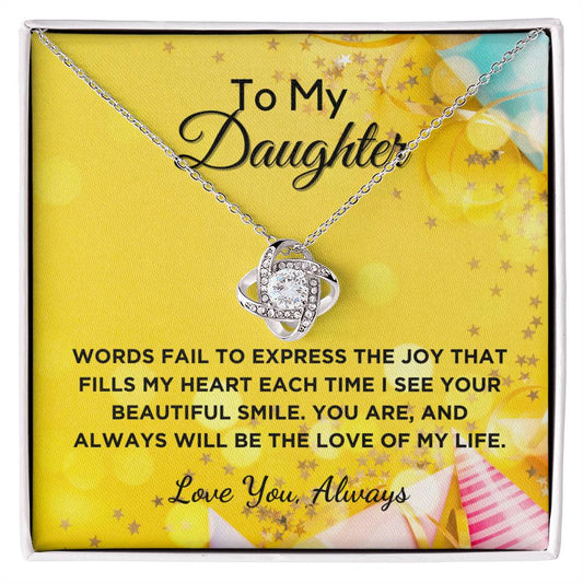 Love of My Life - Gift For Daughter With Graphic Message Card And Gift Box