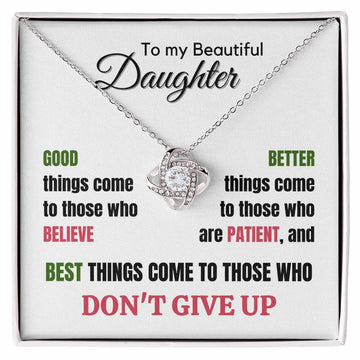 Don't Give Up - Gift For Daughter With Message Card And Gift Box