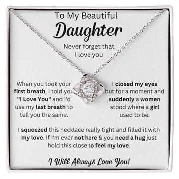 Gift For Daughter From Mom With Message Card And Gift Box - First Breath