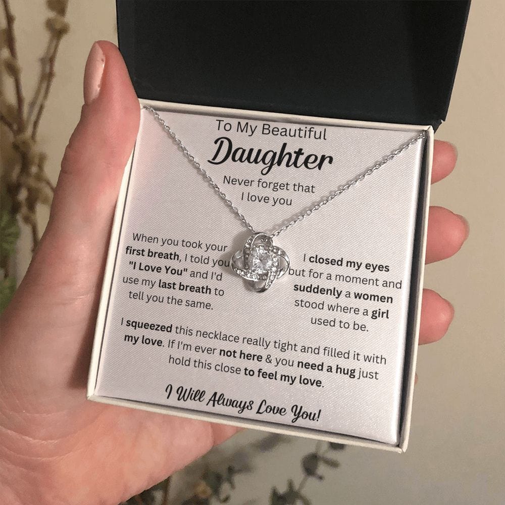 Gift For Daughter From Mom With Message Card And Gift Box - First Breath