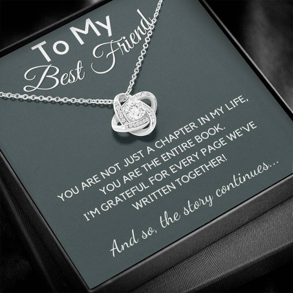 Best Friend Gift For Women, Love Knot Necklace with Gift Box