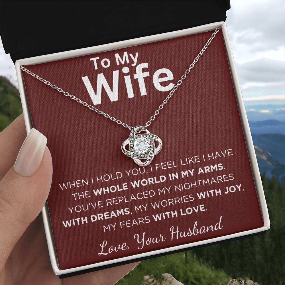 Gift For Wife With Message Card And Gift Box - When I Hold You