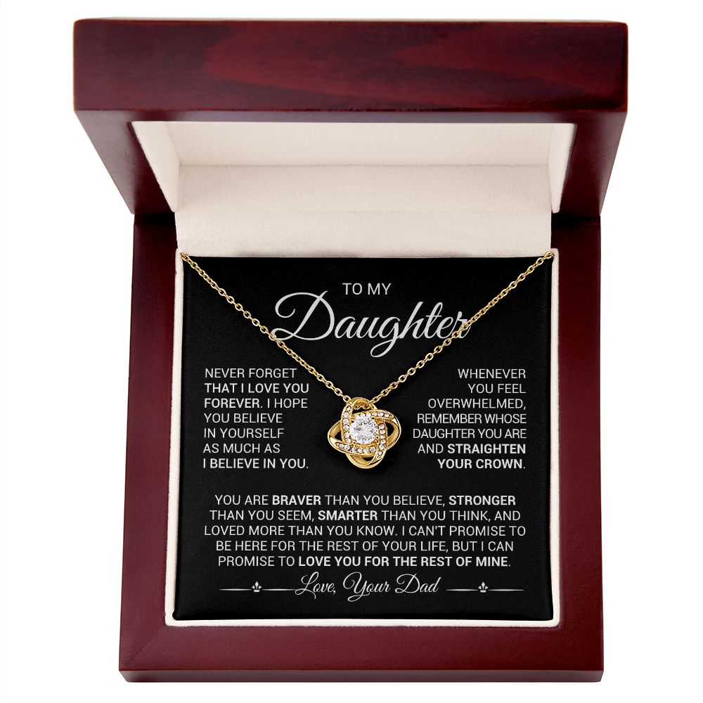 Sparkling Cubic Zirconia Love Knot Pendant