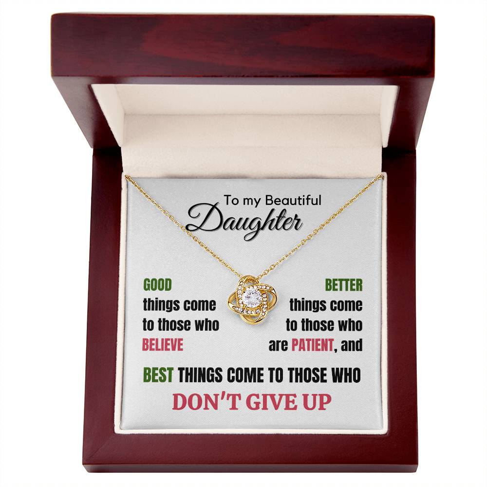 Don't Give Up - Gift For Daughter With Message Card And Gift Box