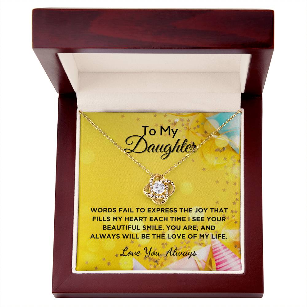 Love of My Life - Gift For Daughter With Graphic Message Card And Gift Box