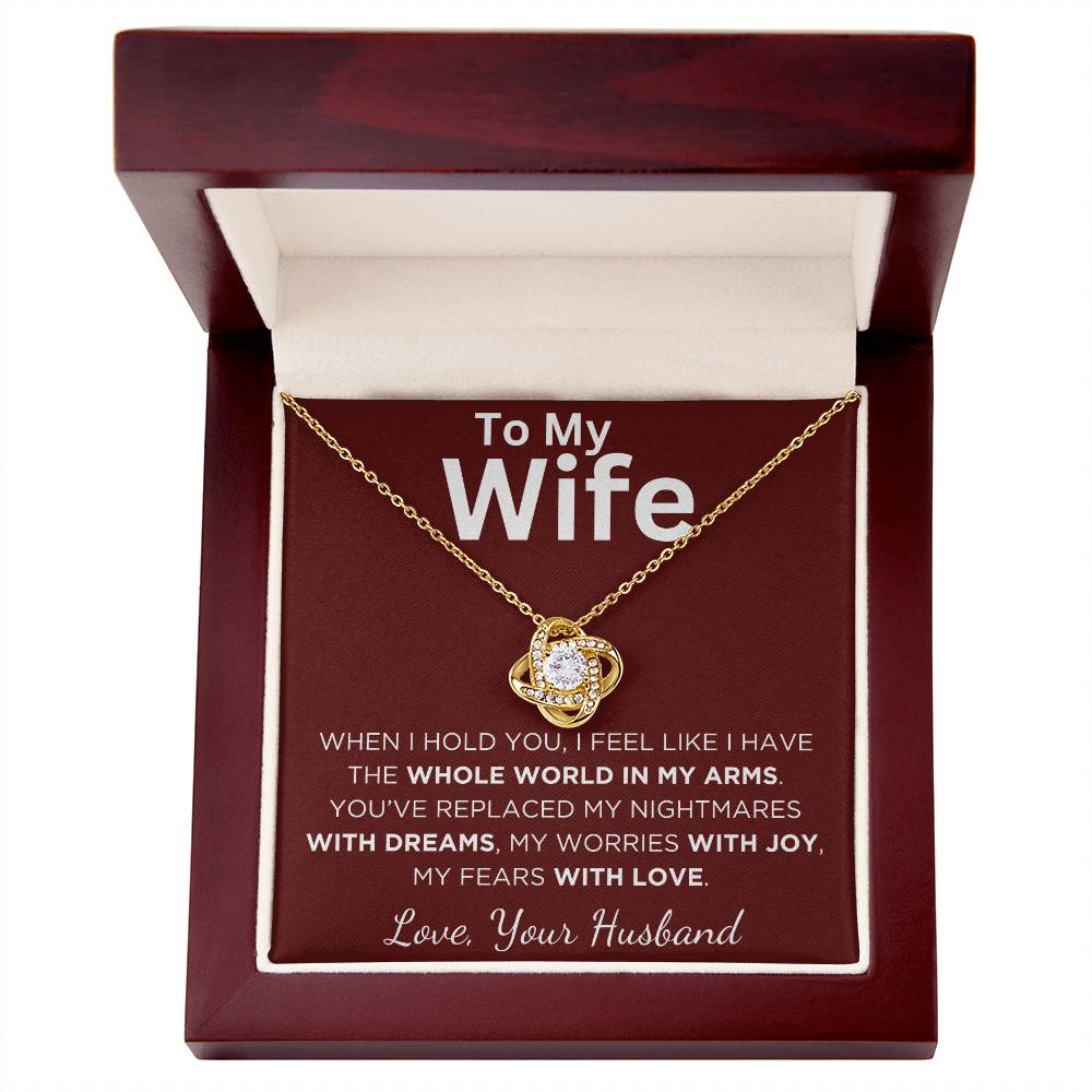 Gift For Wife With Message Card And Gift Box - When I Hold You