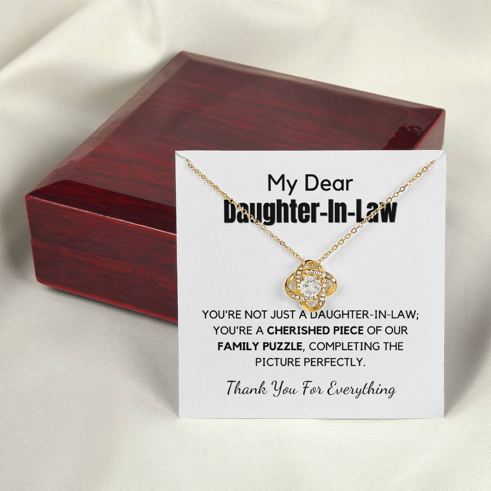 Gift For Daughter In Law With Message Card And Gift Box - Family Puzzle