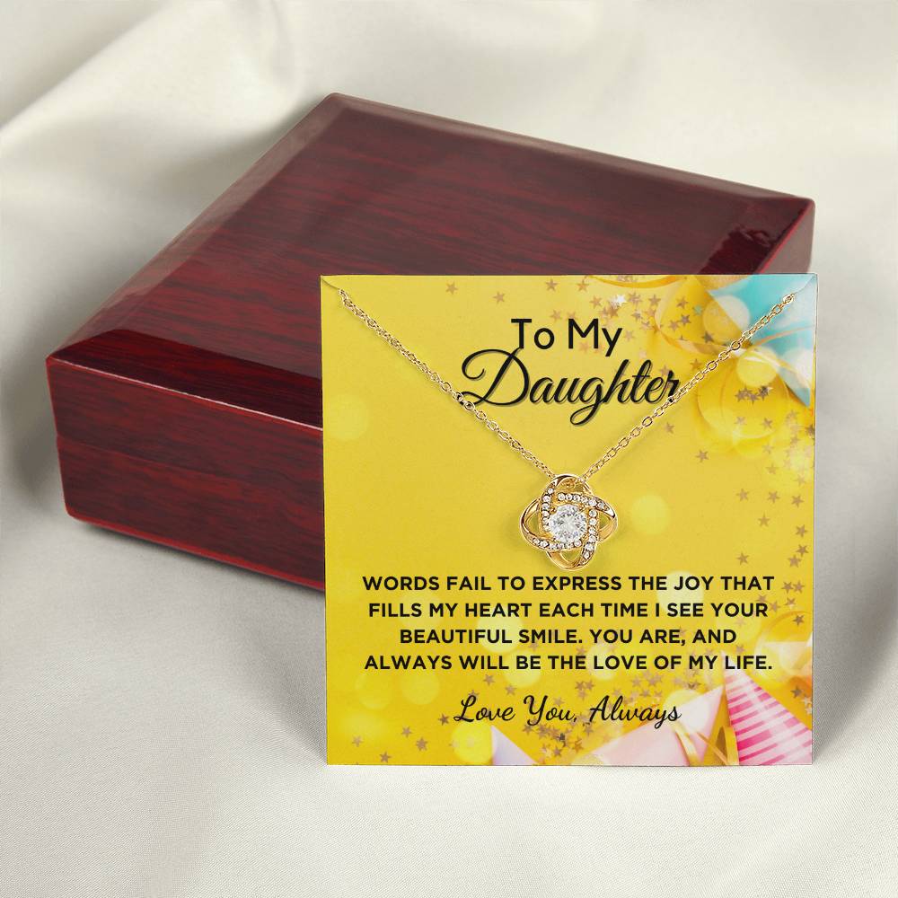 Love of My Life - Gift For Daughter With Graphic Message Card And Gift Box