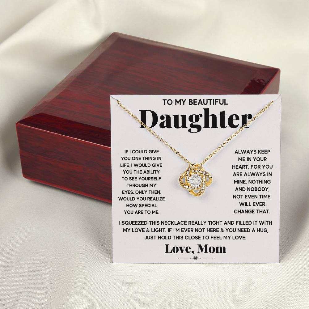 Gift For Daughter From Mom With Message Card And Gift Box - If I Could Give You One Thing