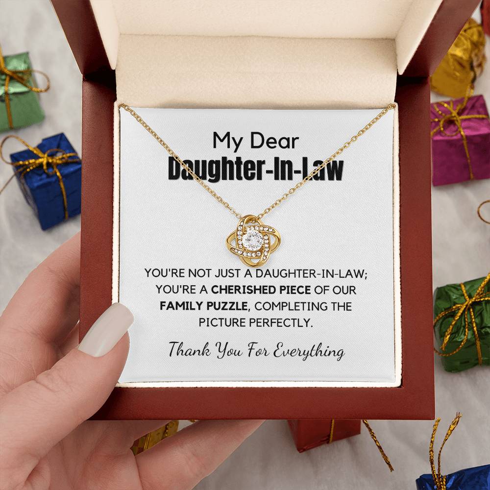 Gift For Daughter In Law With Message Card And Gift Box - Family Puzzle