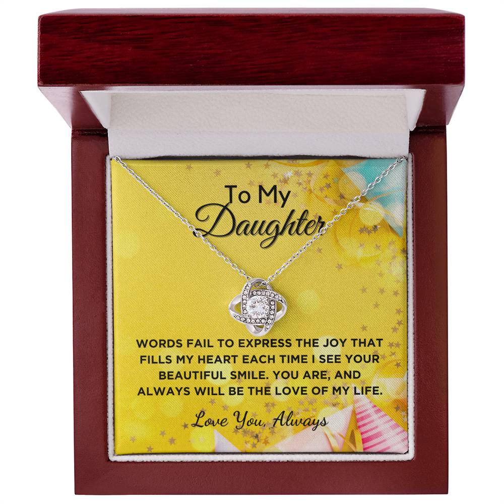 Love of My Life - Gift For Daughter With Graphic Message Card And Gift Box