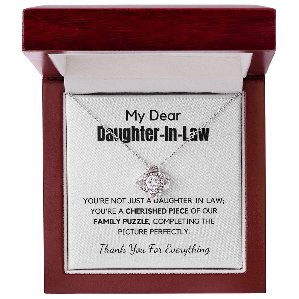 Gift For Daughter In Law With Message Card And Gift Box - Family Puzzle