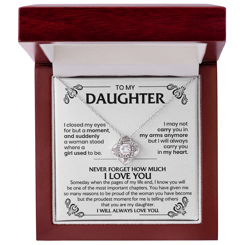 Parent-to-Daughter Growing Up Keepsake Necklace   