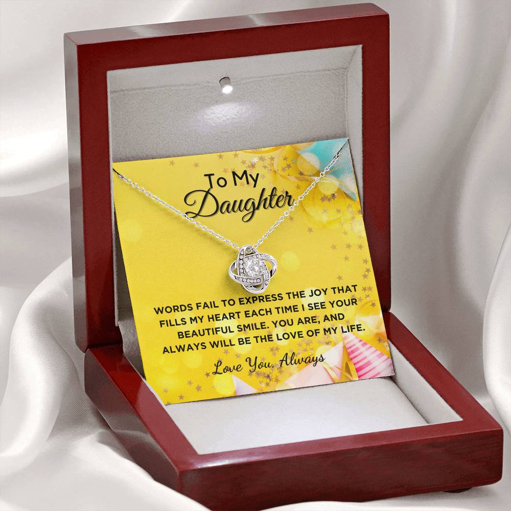 Love of My Life - Gift For Daughter With Graphic Message Card And Gift Box