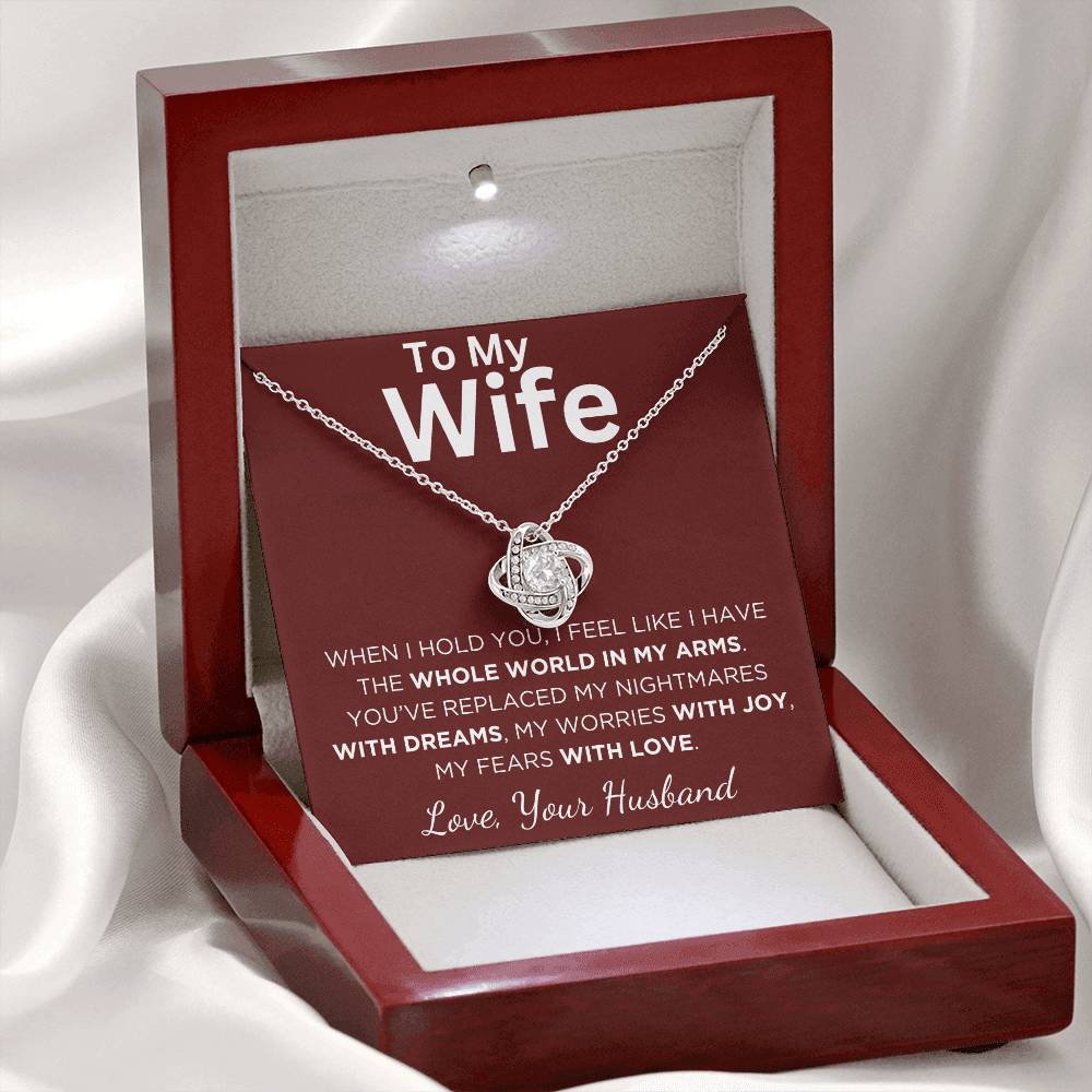 Gift For Wife With Message Card And Gift Box - When I Hold You