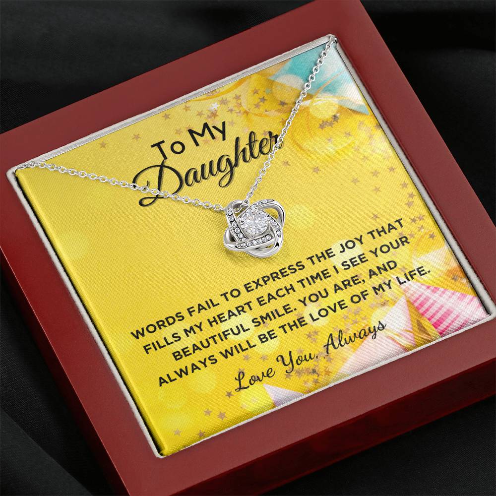 Love of My Life - Gift For Daughter With Graphic Message Card And Gift Box