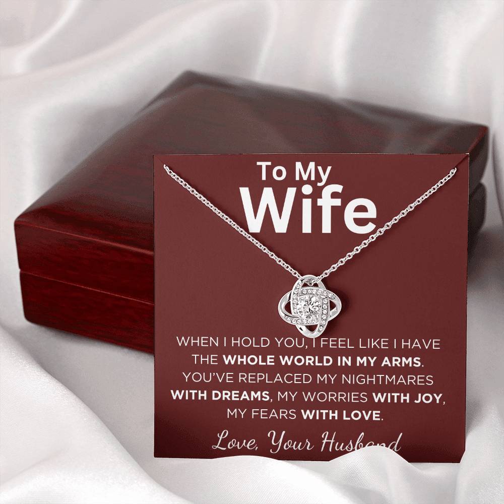 Gift For Wife With Message Card And Gift Box - When I Hold You