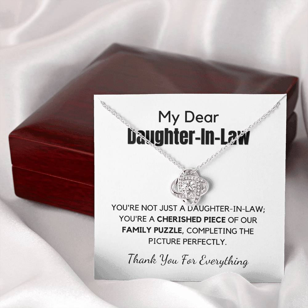 Gift For Daughter In Law With Message Card And Gift Box - Family Puzzle