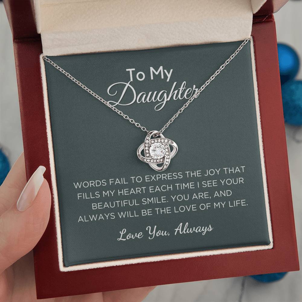 Love of My Life - Gift For Daughter With Message Card And Gift Box