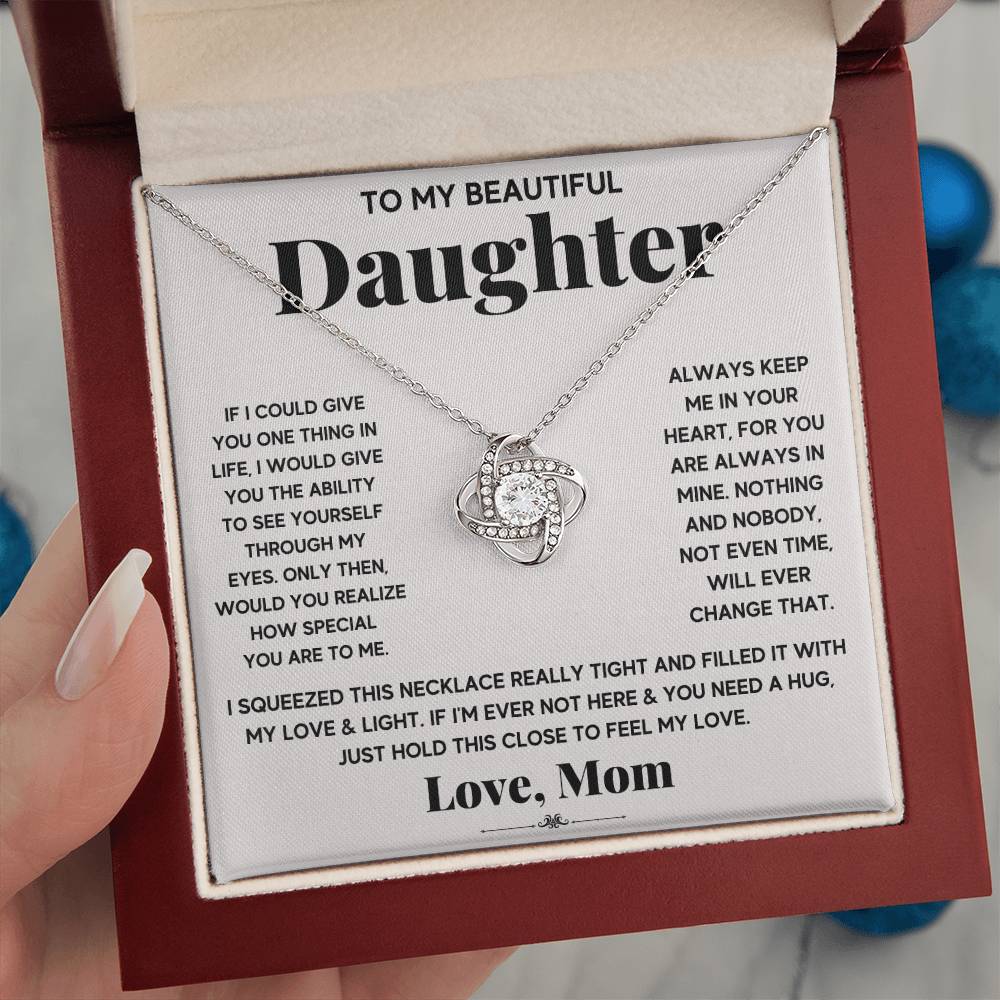 Gift For Daughter From Mom With Message Card And Gift Box - If I Could Give You One Thing