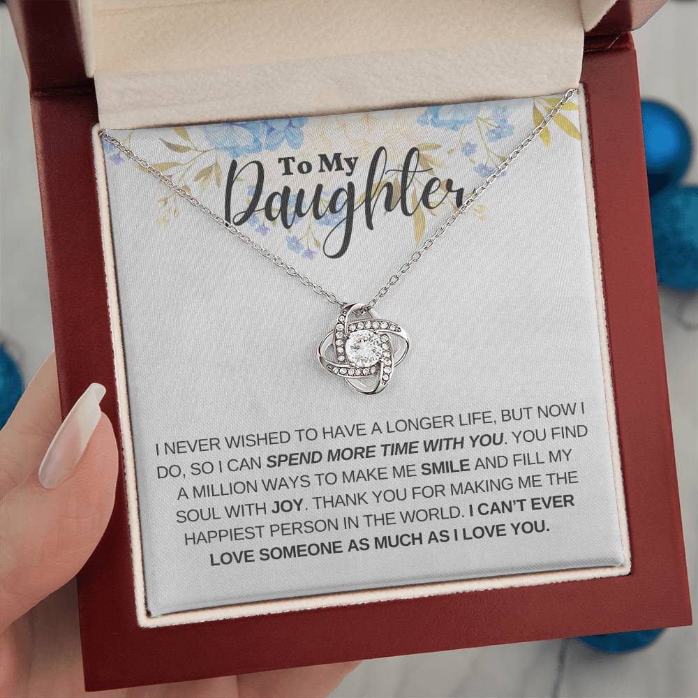 Gift For Daughter From Mom or Dad With Message Card And Gift Box - Spend More Time