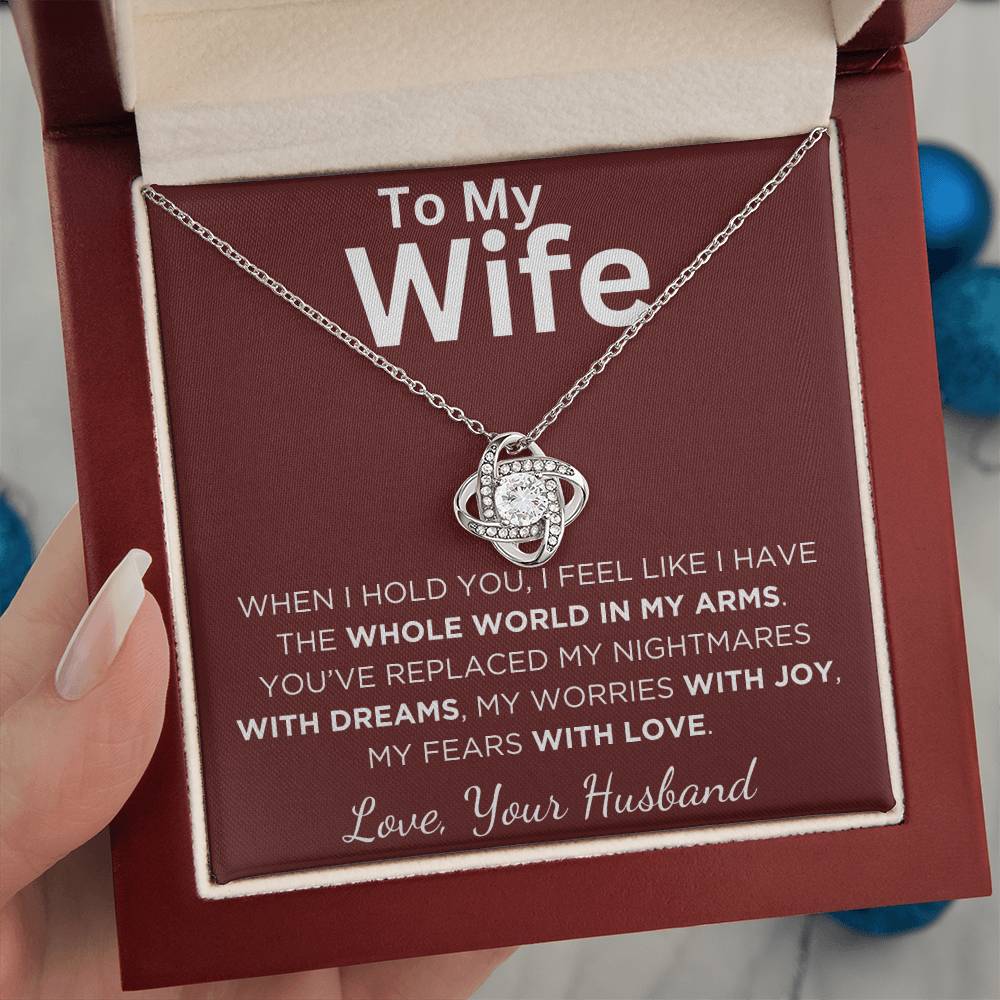 Gift For Wife With Message Card And Gift Box - When I Hold You