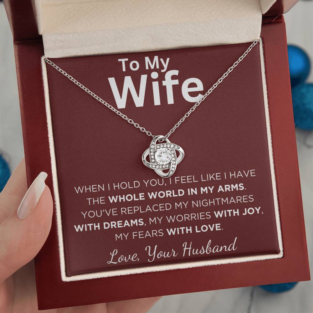 Gift For Wife With Message Card And Gift Box - When I Hold You