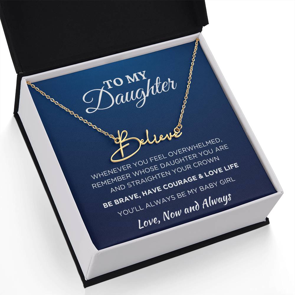 Signature Style Custom Name Necklace for Daughter