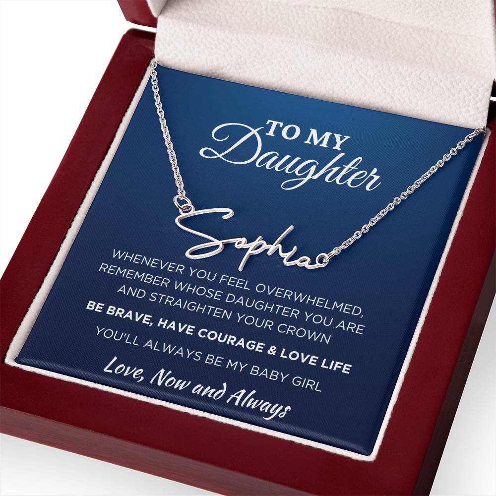 Signature Style Custom Name Necklace for Daughter