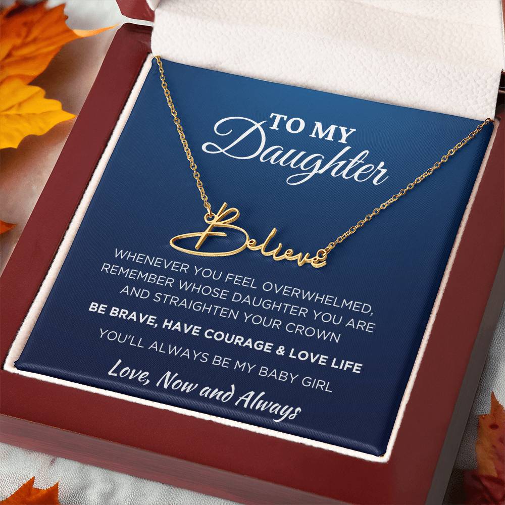 Signature Style Custom Name Necklace for Daughter