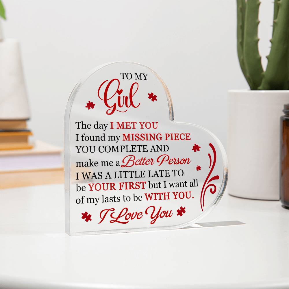 Valentine's Day Gifts For Girlfriend, Anniversary Birthday Gifts for Wife - The Day I Met