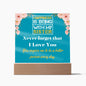 Gift for Sister, Premium Acrylic Keepsake on Wooden Base