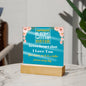 Gift for Sister, Premium Acrylic Keepsake on Wooden Base