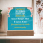 Gift for Sister, Premium Acrylic Keepsake on Wooden Base