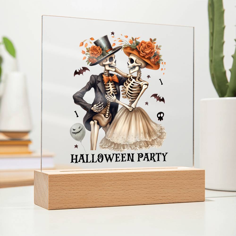 Halloween Party Home Decor, Premium Acrylic with Built-in LED Lights