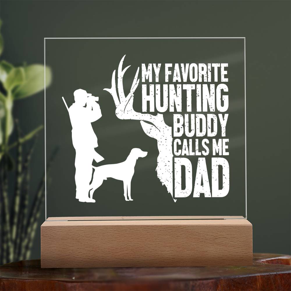 Hunters Gift For Dad, Premium Acrylic Home Décor with Built-in LED Lights
