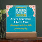 Gift for Sister, Premium Acrylic Keepsake on Wooden Base