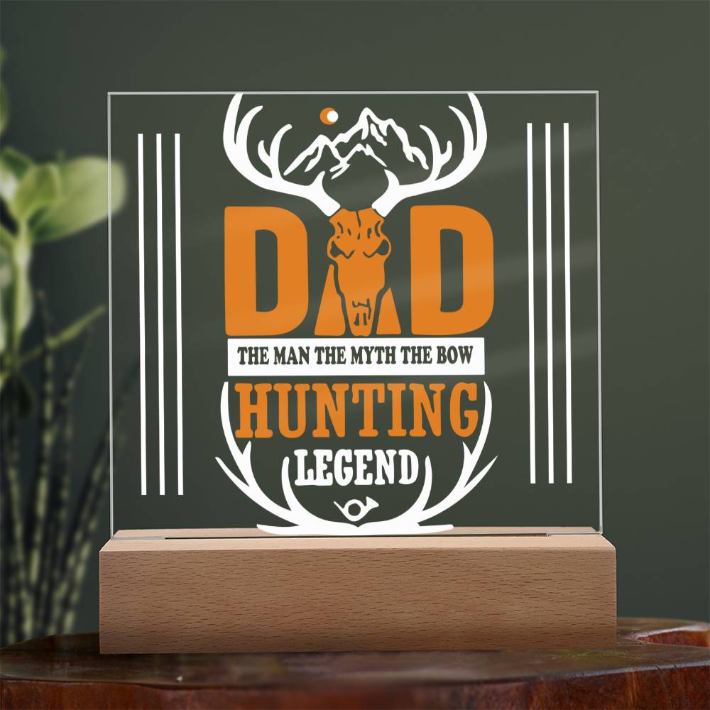Hunters Gift For Dad, Premium Acrylic Home Décor with Built-in LED Lights