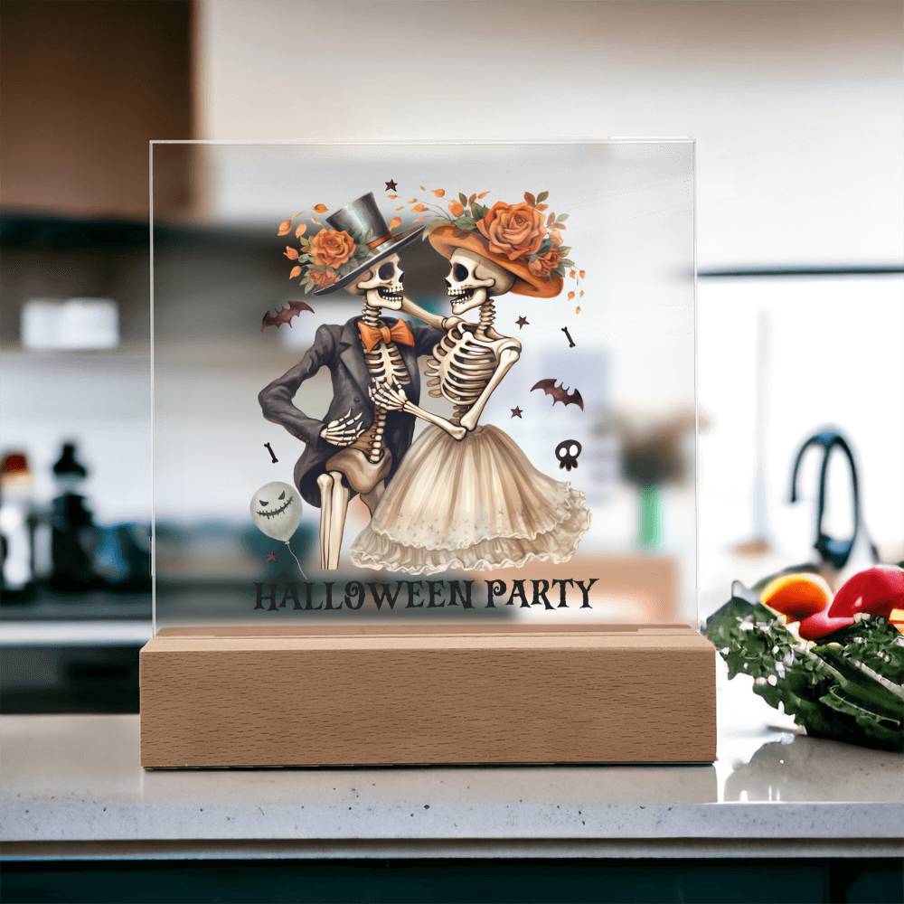 Halloween Party Home Decor, Premium Acrylic with Built-in LED Lights