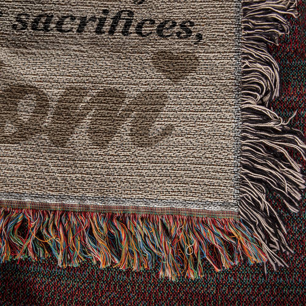 Gift For Mom, Premium Heirloom Woven Blanket - You Started Loving Me