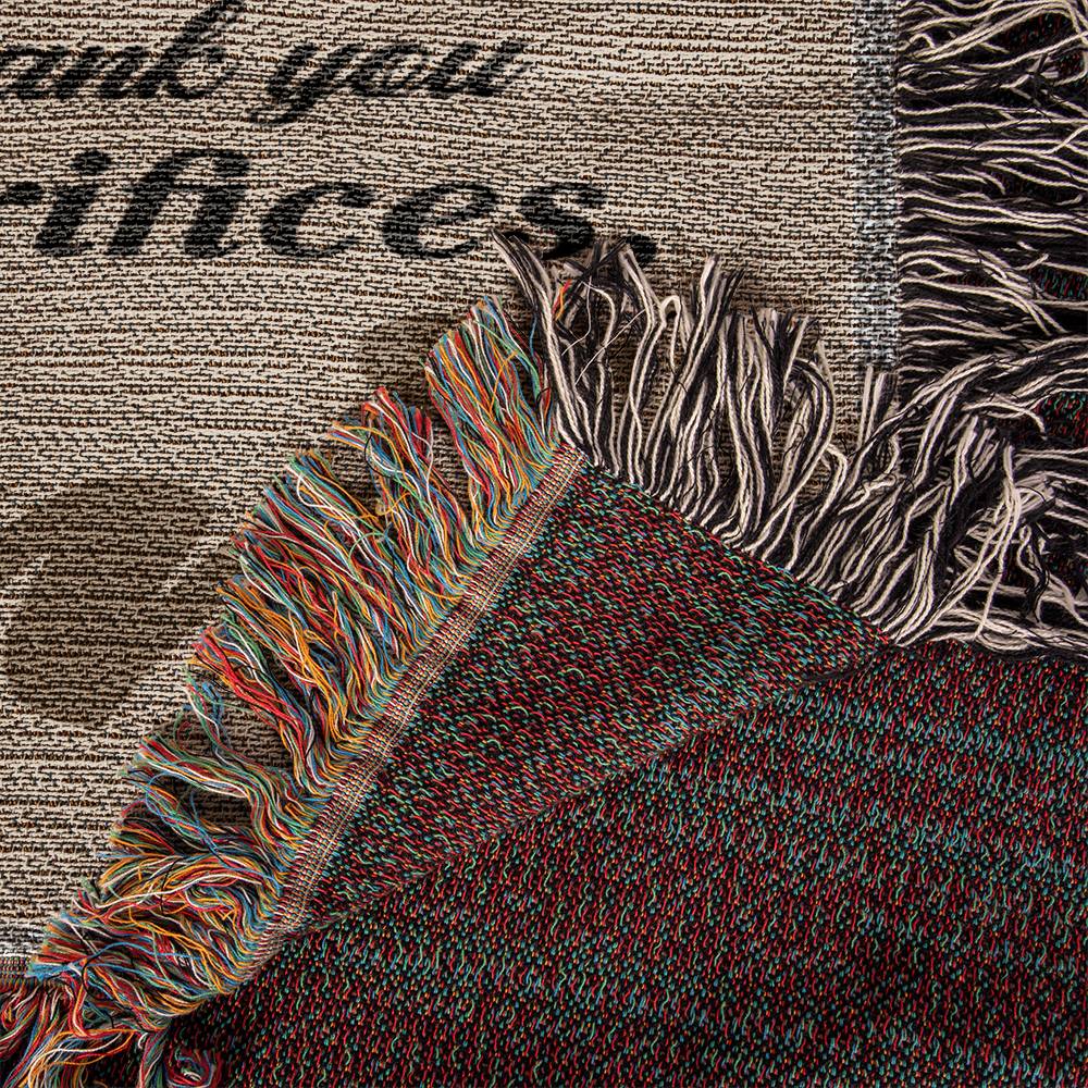 Gift For Mom, Premium Heirloom Woven Blanket - You Started Loving Me