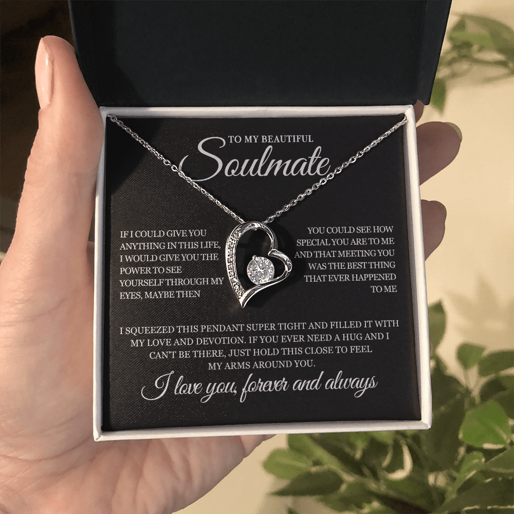 To My Beautiful Soulmate Necklace Gift